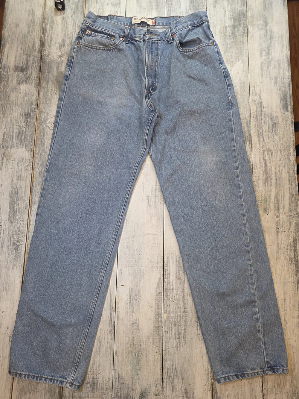 Levi's 550 Men's Light Blue Relaxed Fit Straight Leg Jeans Modern Y2K sz 38x36